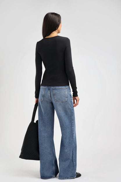 Long-Sleeve Line in Black by Ladneri - Anita Hass