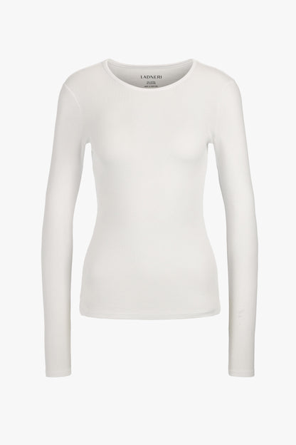 Long-Sleeve Line in White by Ladneri - Anita Hass