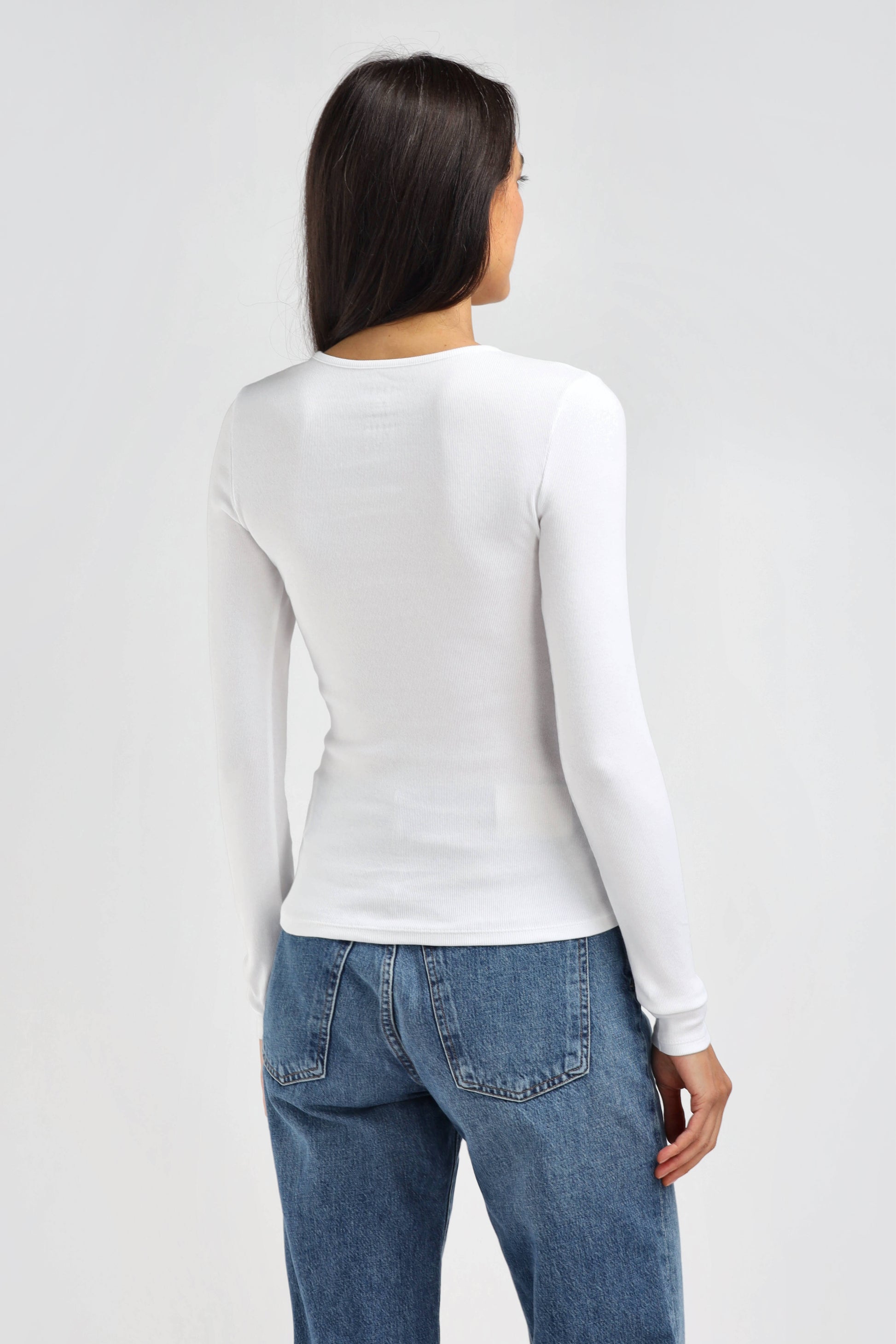 Long-Sleeve Line in White by Ladneri - Anita Hass