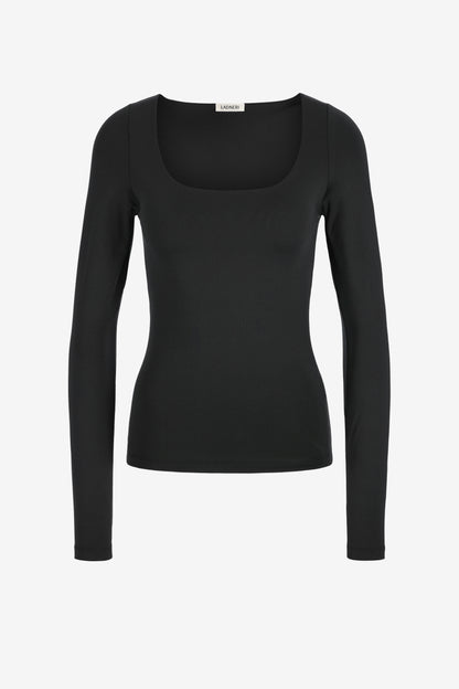 Sculpt Long-Sleeve Top in Black by Ladneri - Anita Hass