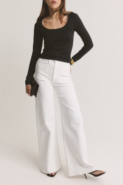 Longsleeve Sculpt in Schwarz Ladneri