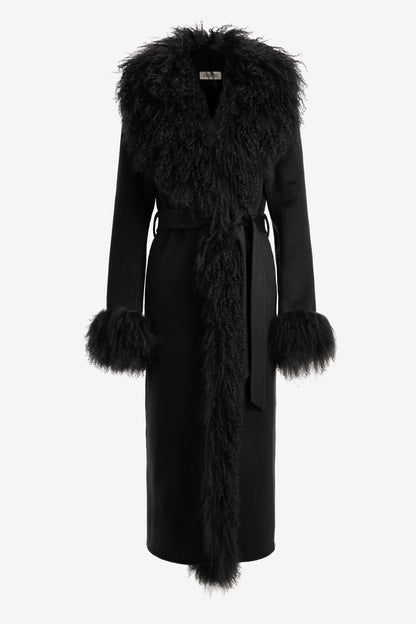 Mantel Piccadilly in Schwarz Ladneri