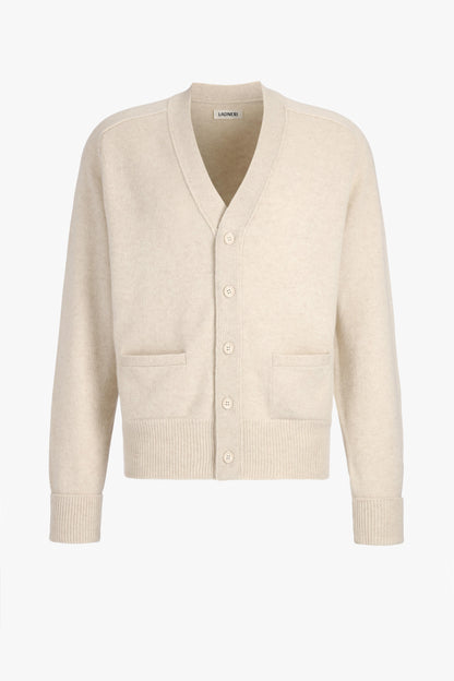 Cardigan Jimmy, couleur crème chiné, Ladneri Men - Anita Hass