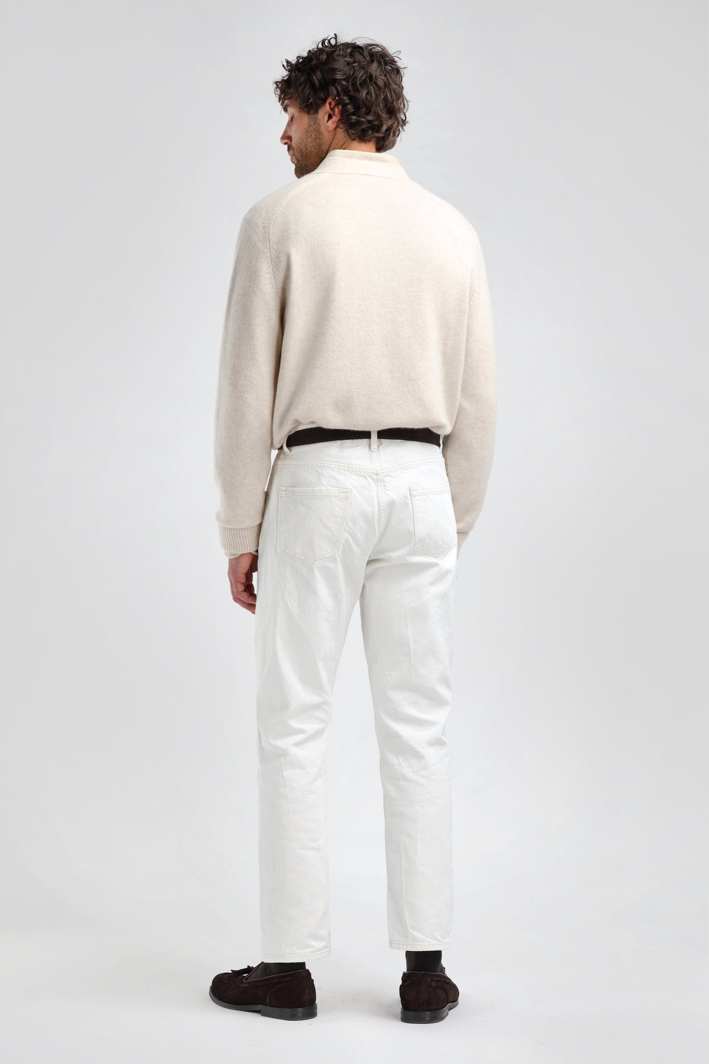 Cardigan Jimmy, couleur crème chiné, Ladneri Men - Anita Hass