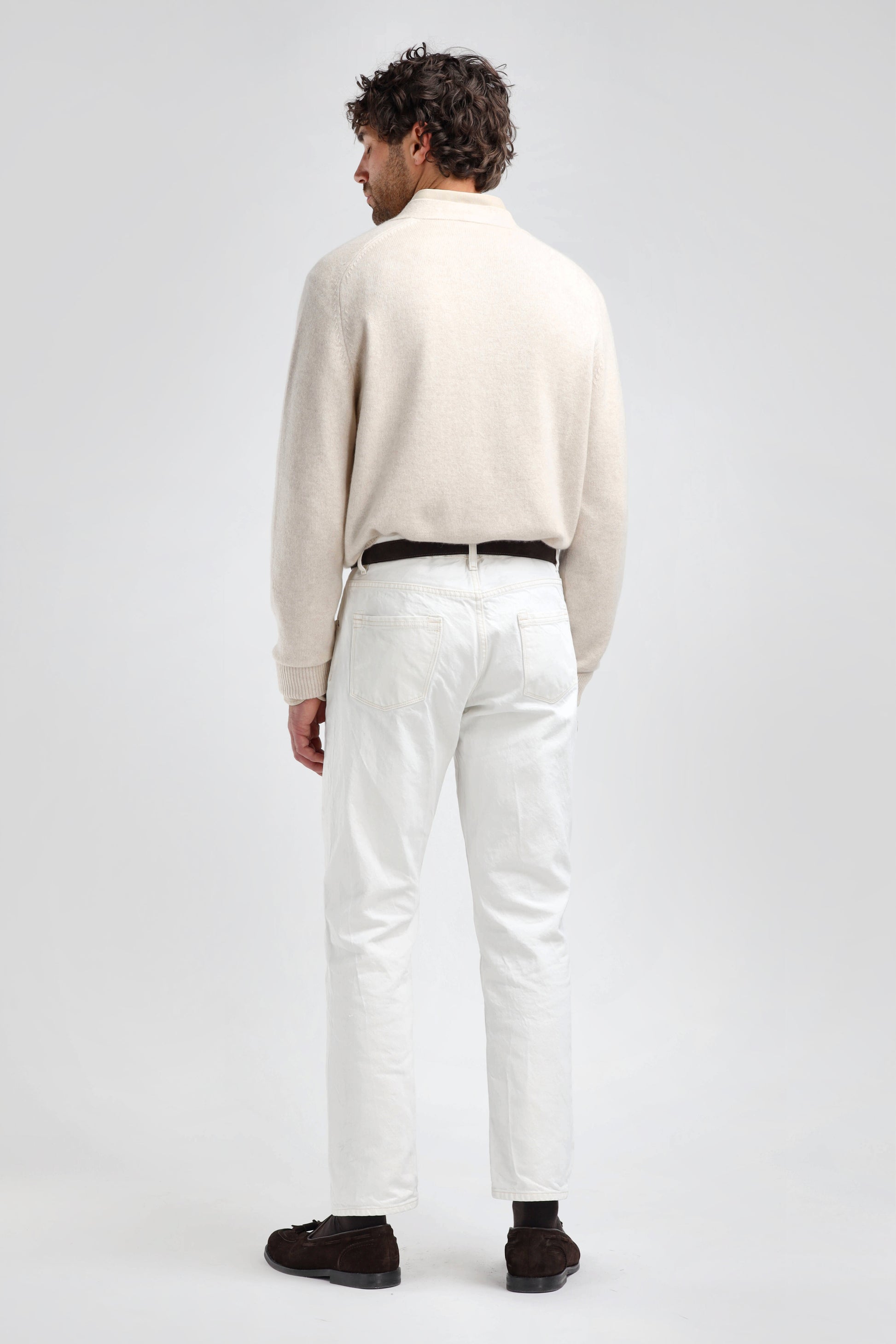 Cardigan Jimmy, couleur crème chiné, Ladneri Men - Anita Hass