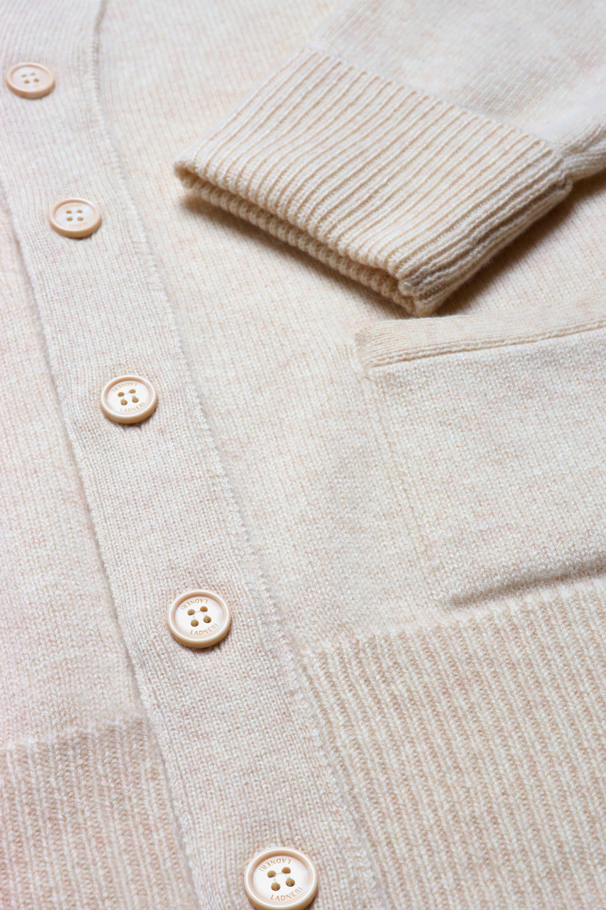 Cardigan Jimmy, couleur crème chiné, Ladneri Men - Anita Hass