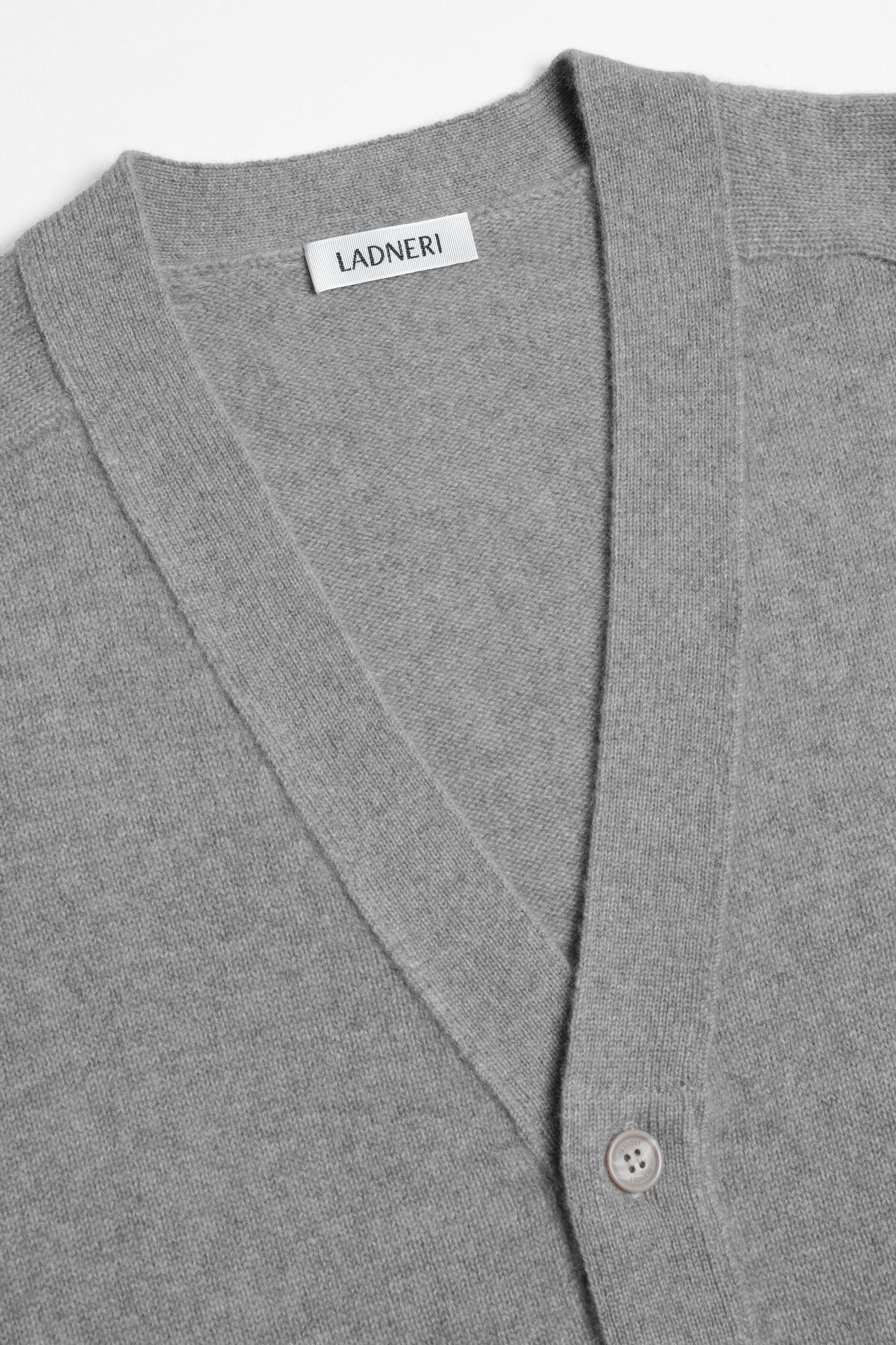 Jimmy Cardigan in Mid Grey Melange, Ladneri Men - Anita Hass