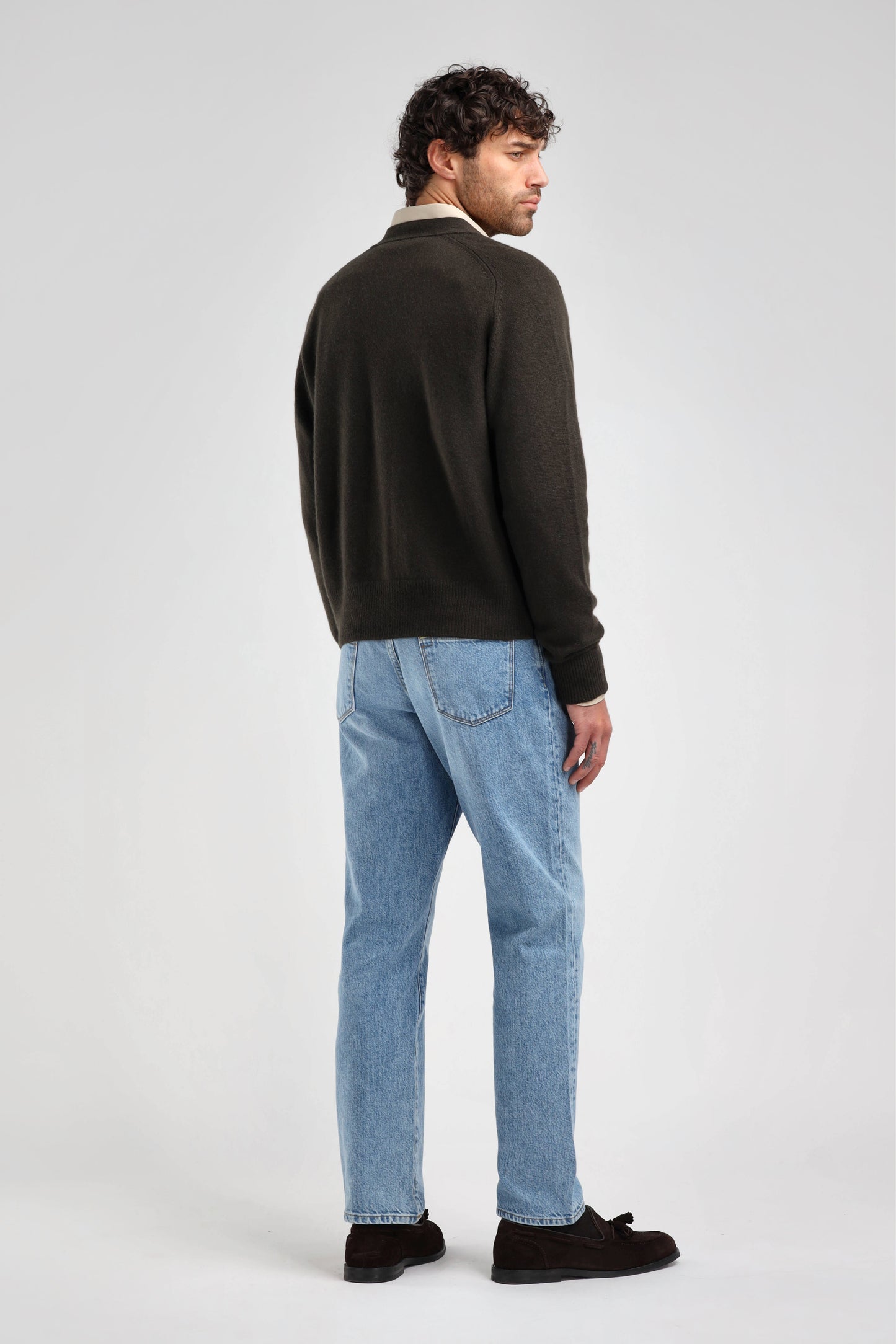 Jimmy Cardigan in Olive, Ladneri Men - Anita Hass