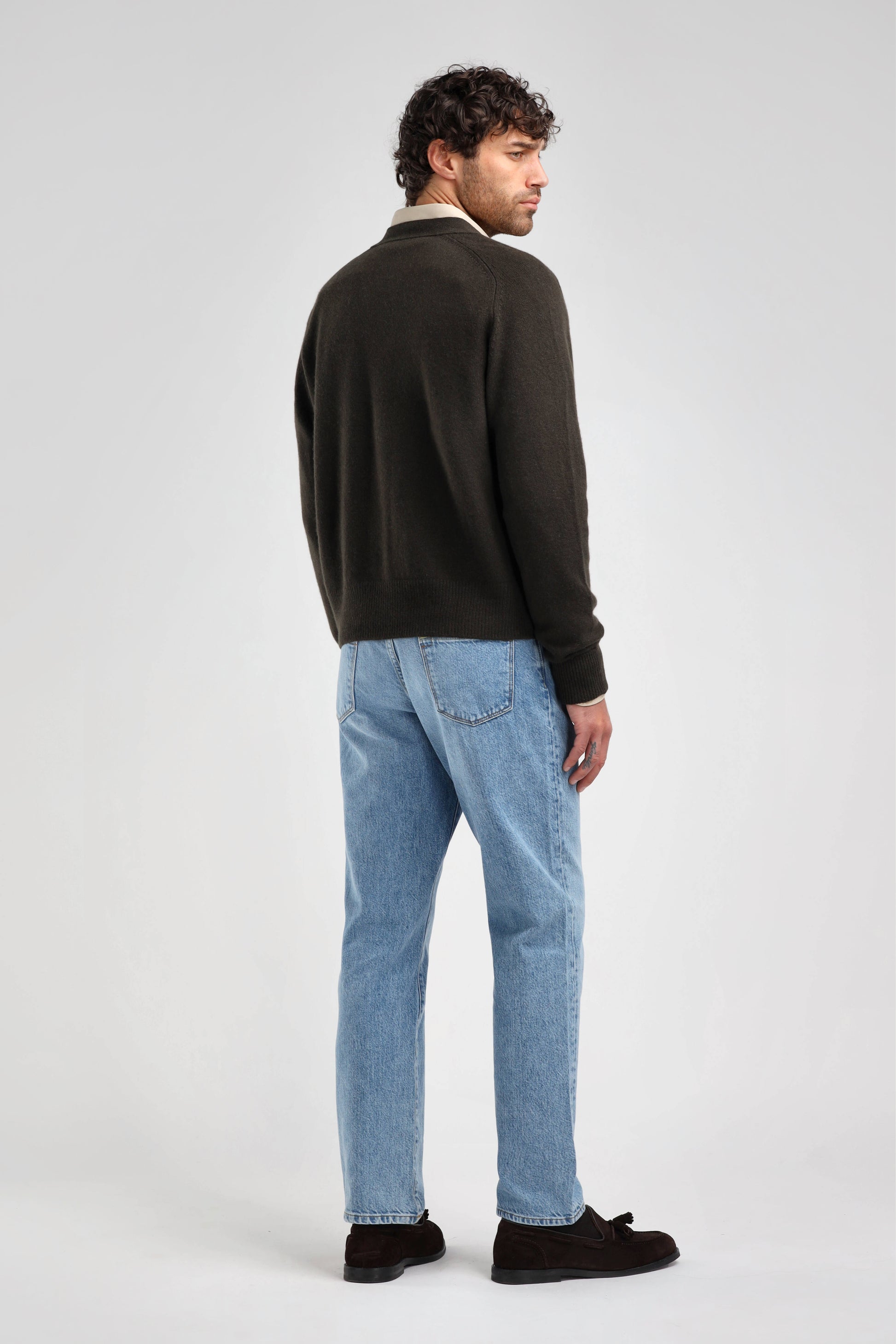 Jimmy Cardigan in Olive, Ladneri Men - Anita Hass
