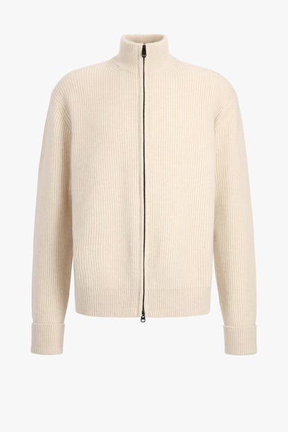 Paulie Cardigan in Cream Melange, Ladneri Men - Anita Hass
