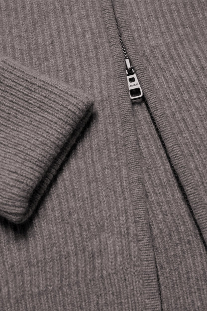 Paulie Cardigan in Dark Brown Melange, Ladneri Men - Anita Hass