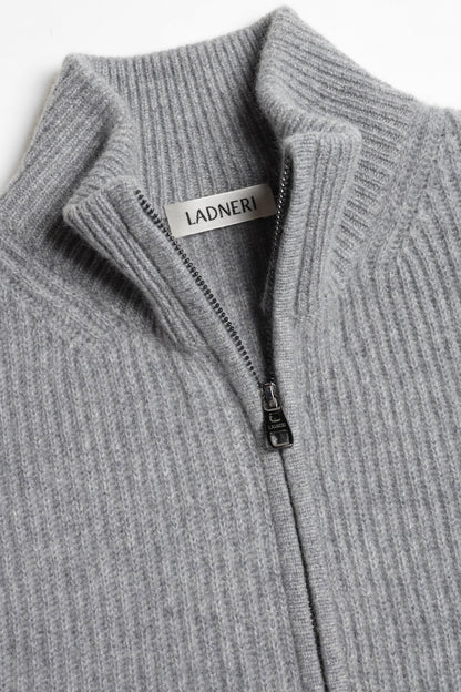 Paulie Cardigan in Mid Grey Melange, Ladneri Men - Anita Hass