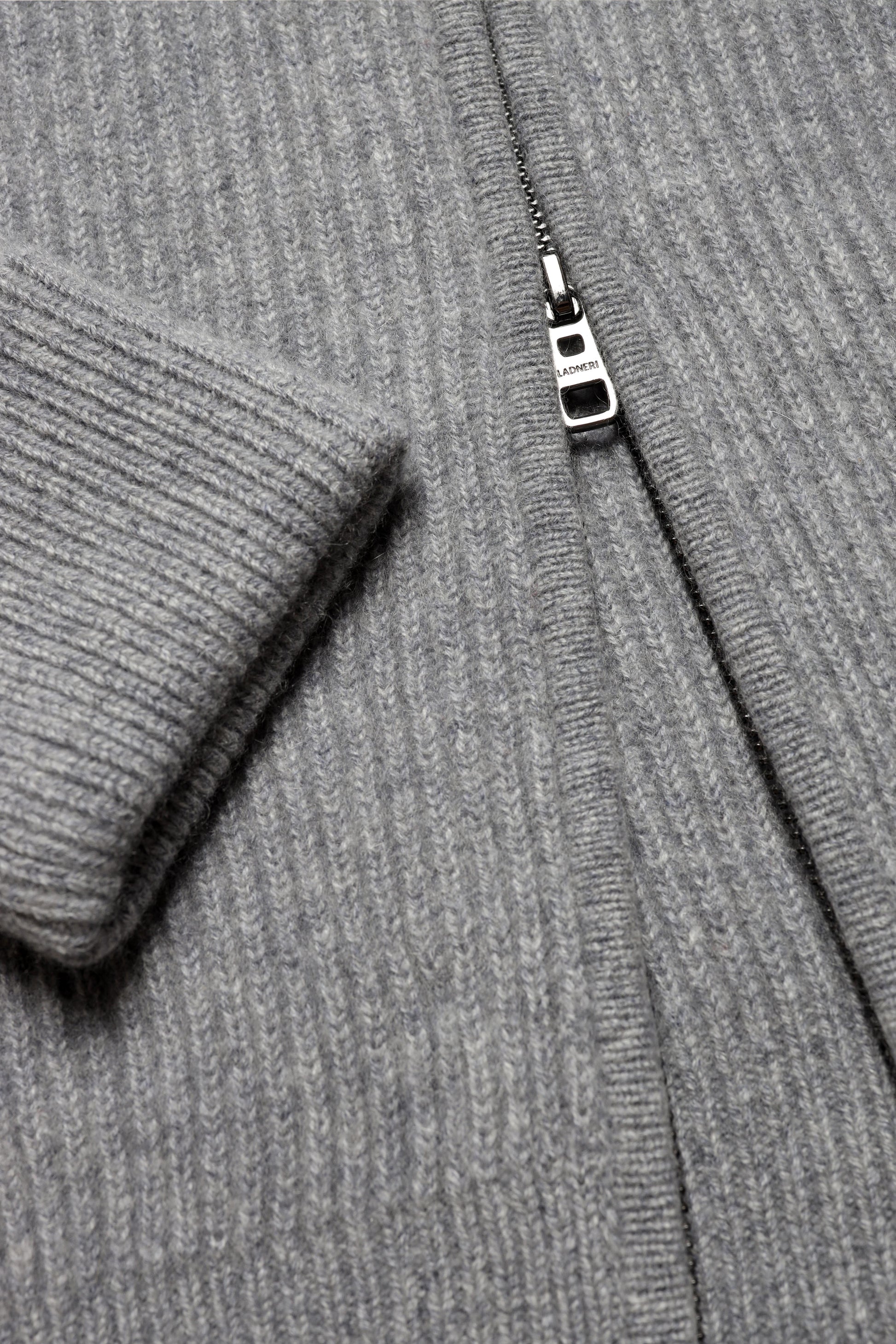 Paulie Cardigan in Mid Grey Melange, Ladneri Men - Anita Hass