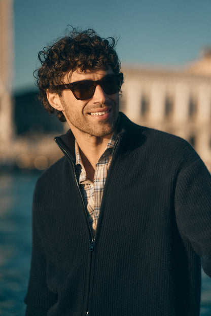 Paulie Cardigan in Navy, Ladneri Men - Anita Hass