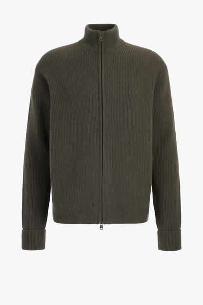 Cardigan Paulie in verde oliva Ladneri Men - Anita Hass