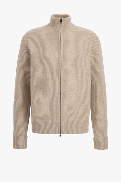 Paulie Cardigan in Taupe Melange, Ladneri Men - Anita Hass