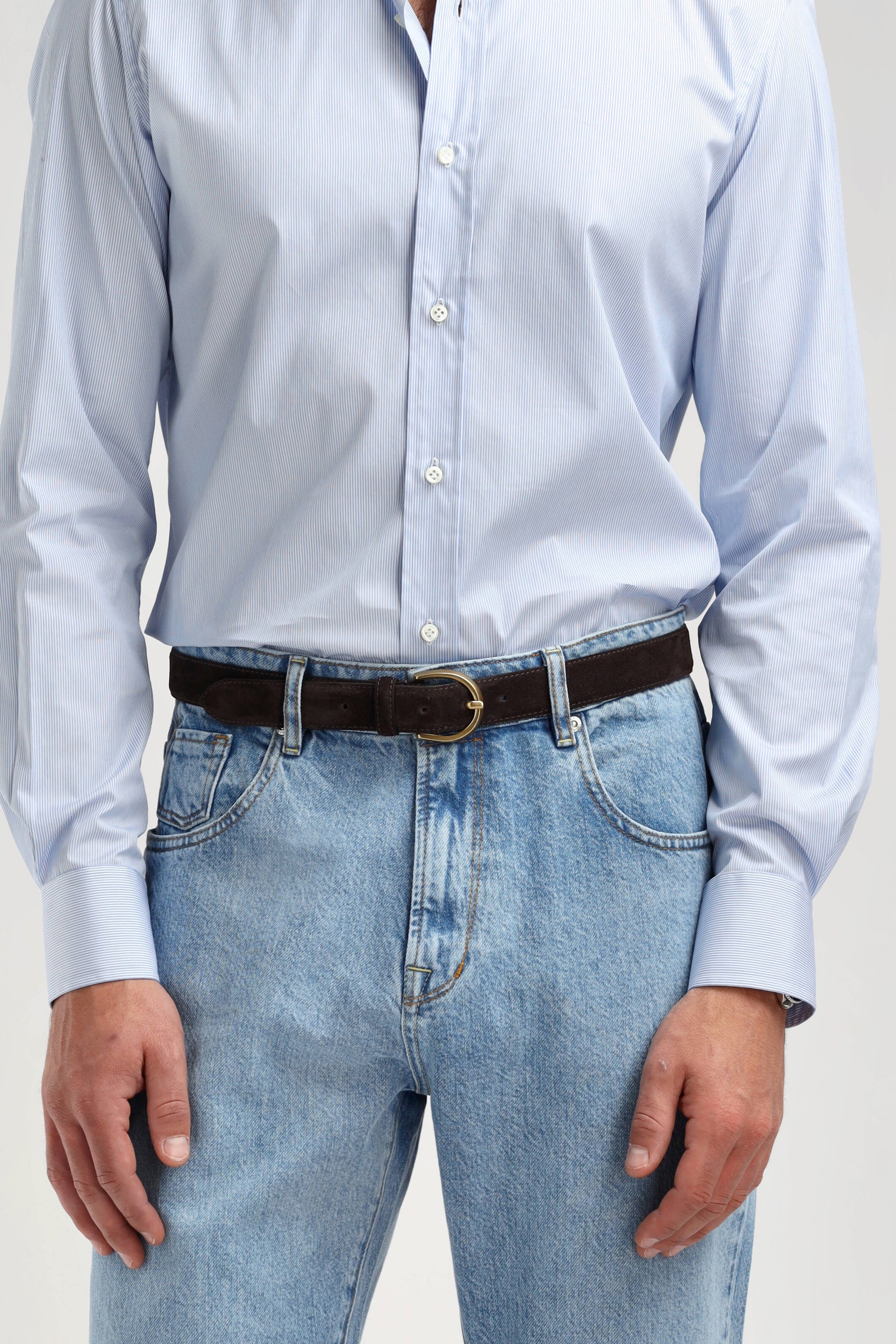 Brian Belt in Brown by Ladneri Men - Anita Hass