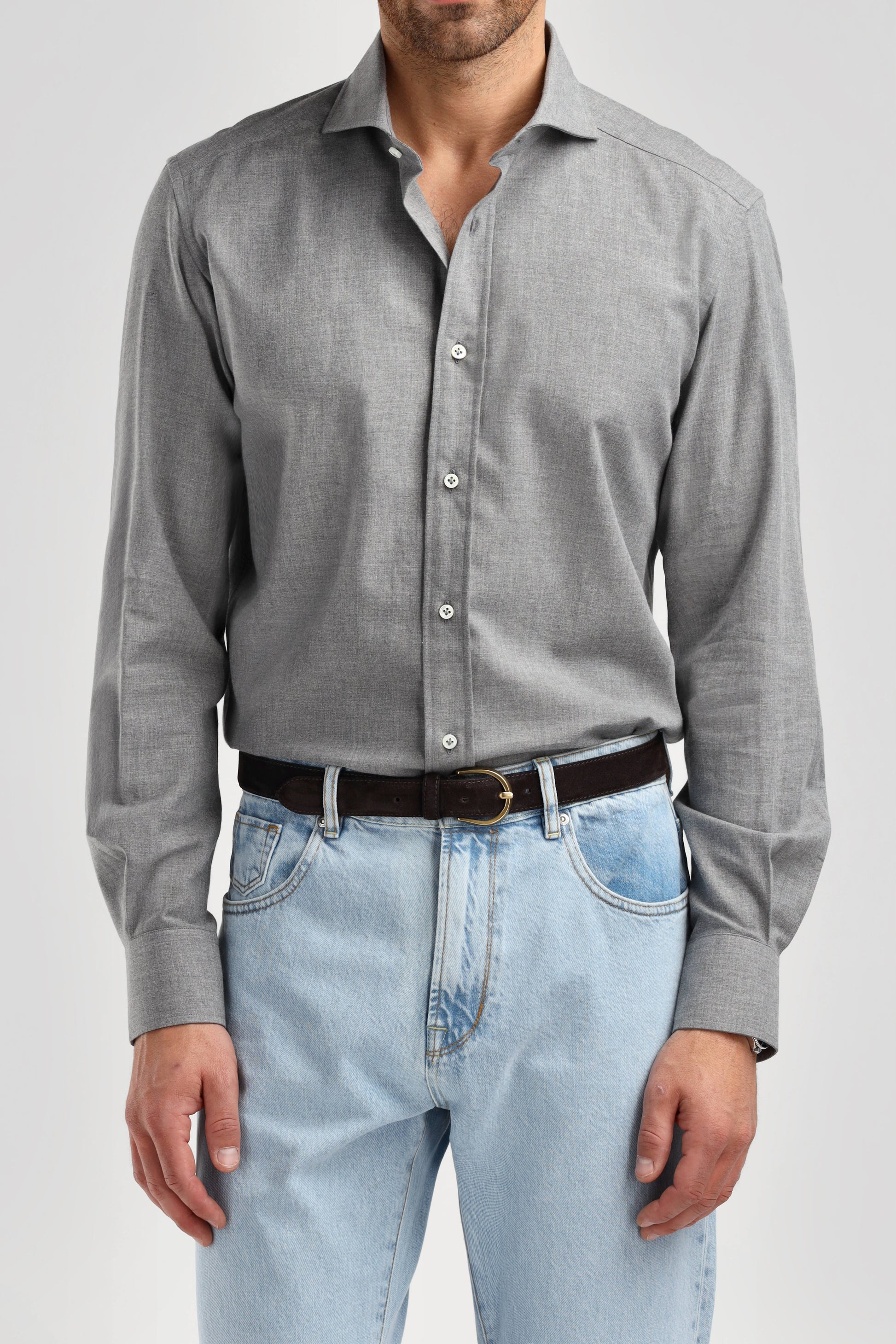 Camisa Bruno en gris de Ladneri Men - Anita Hass