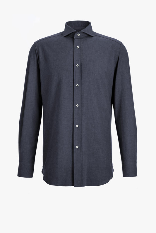 ネイビーのシャツ「ブルーノ」Ladneri Men - アニタ・ハス