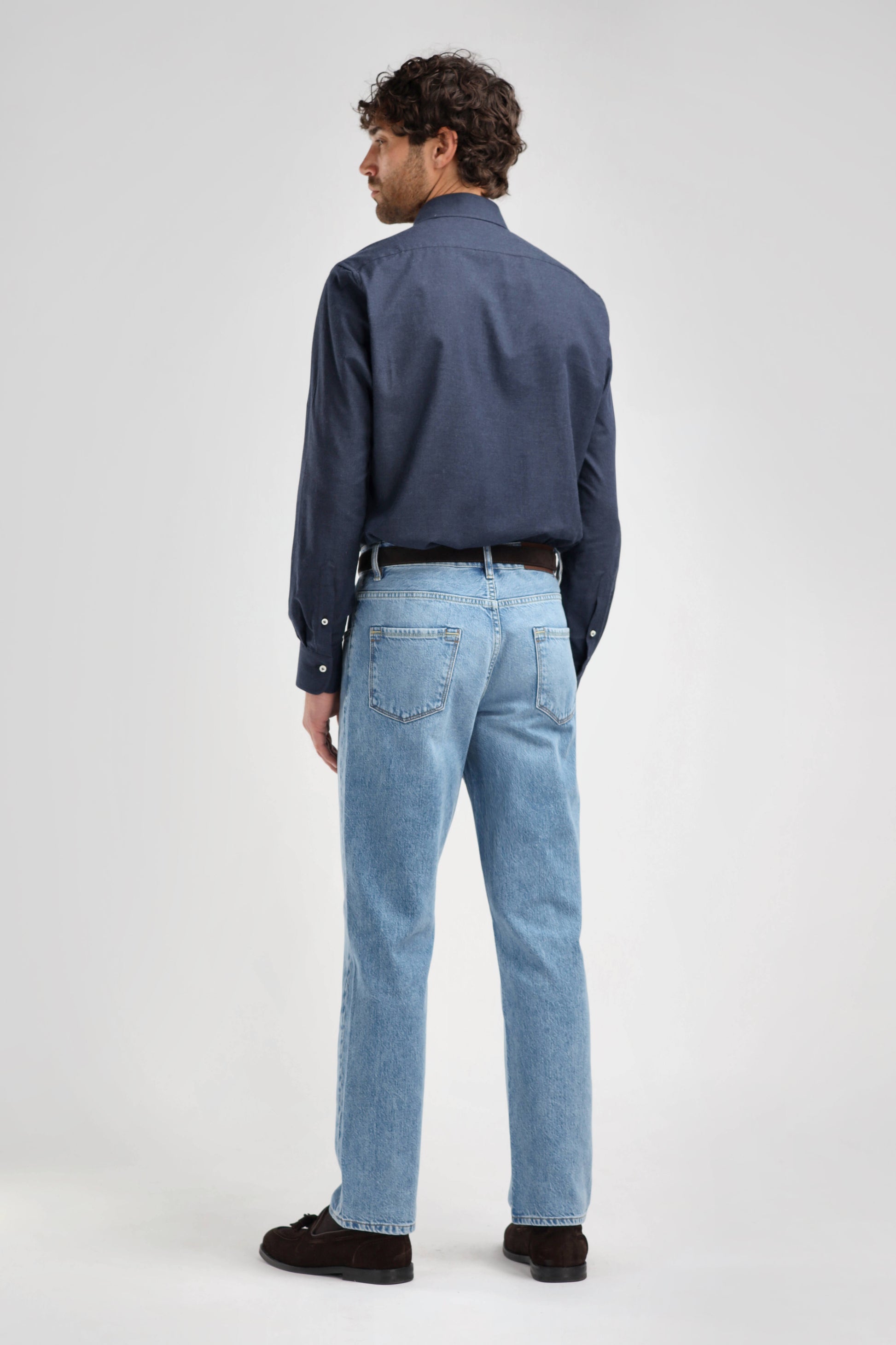 Bruno Shirt in Navy, Ladneri Men - Anita Hass