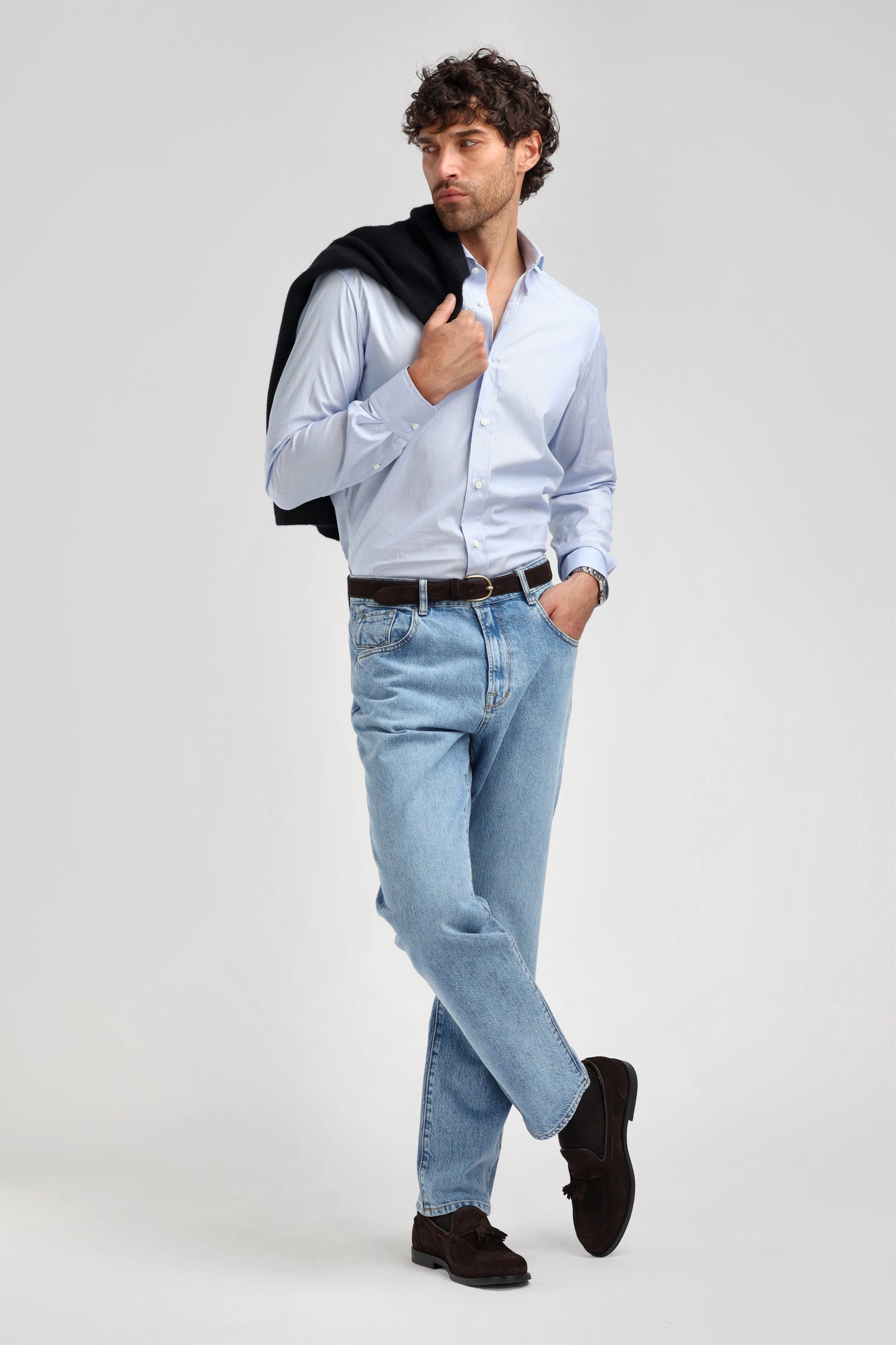 James Shirt in Blue by Ladneri Men - Anita Hass