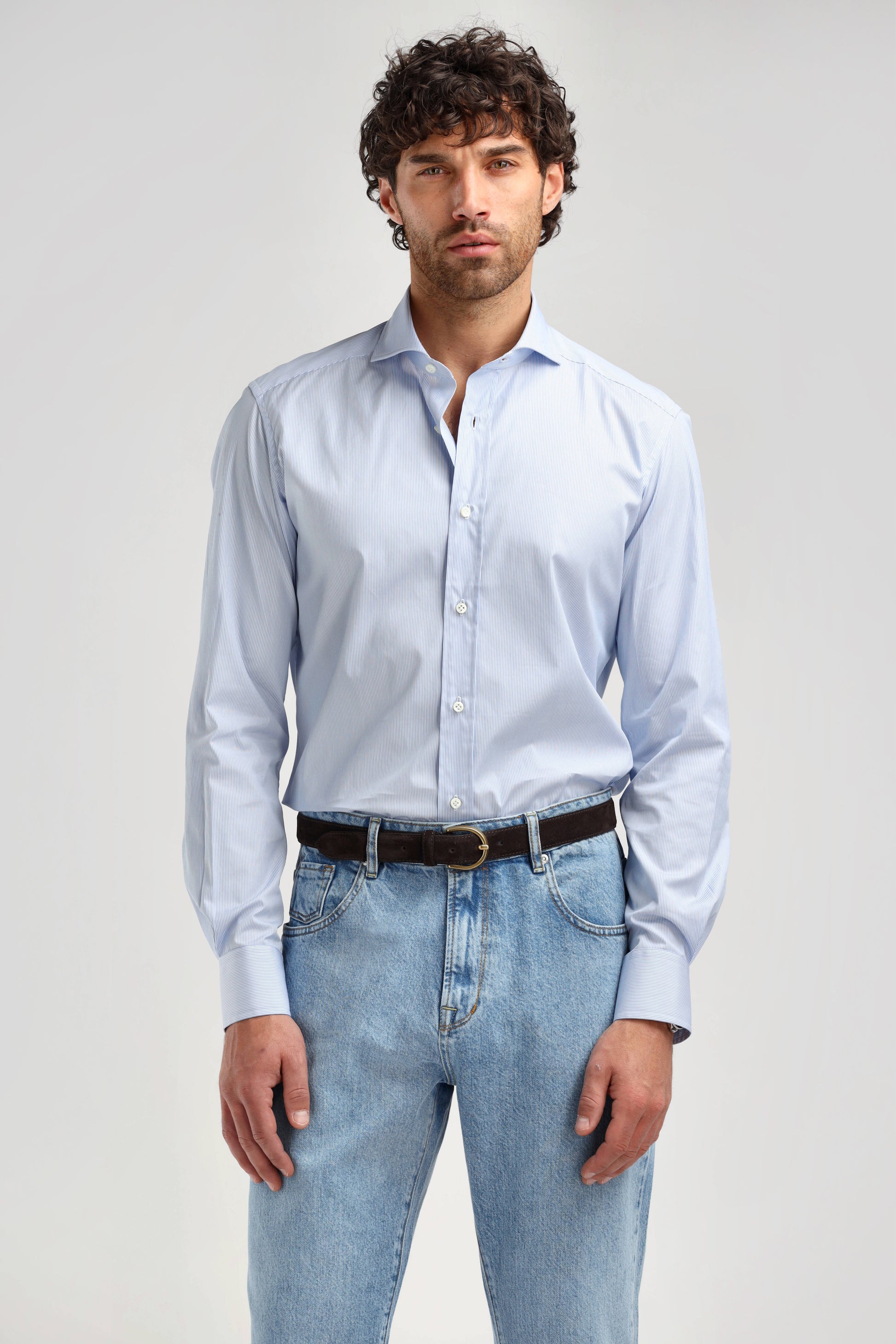 James Shirt in Blue by Ladneri Men - Anita Hass