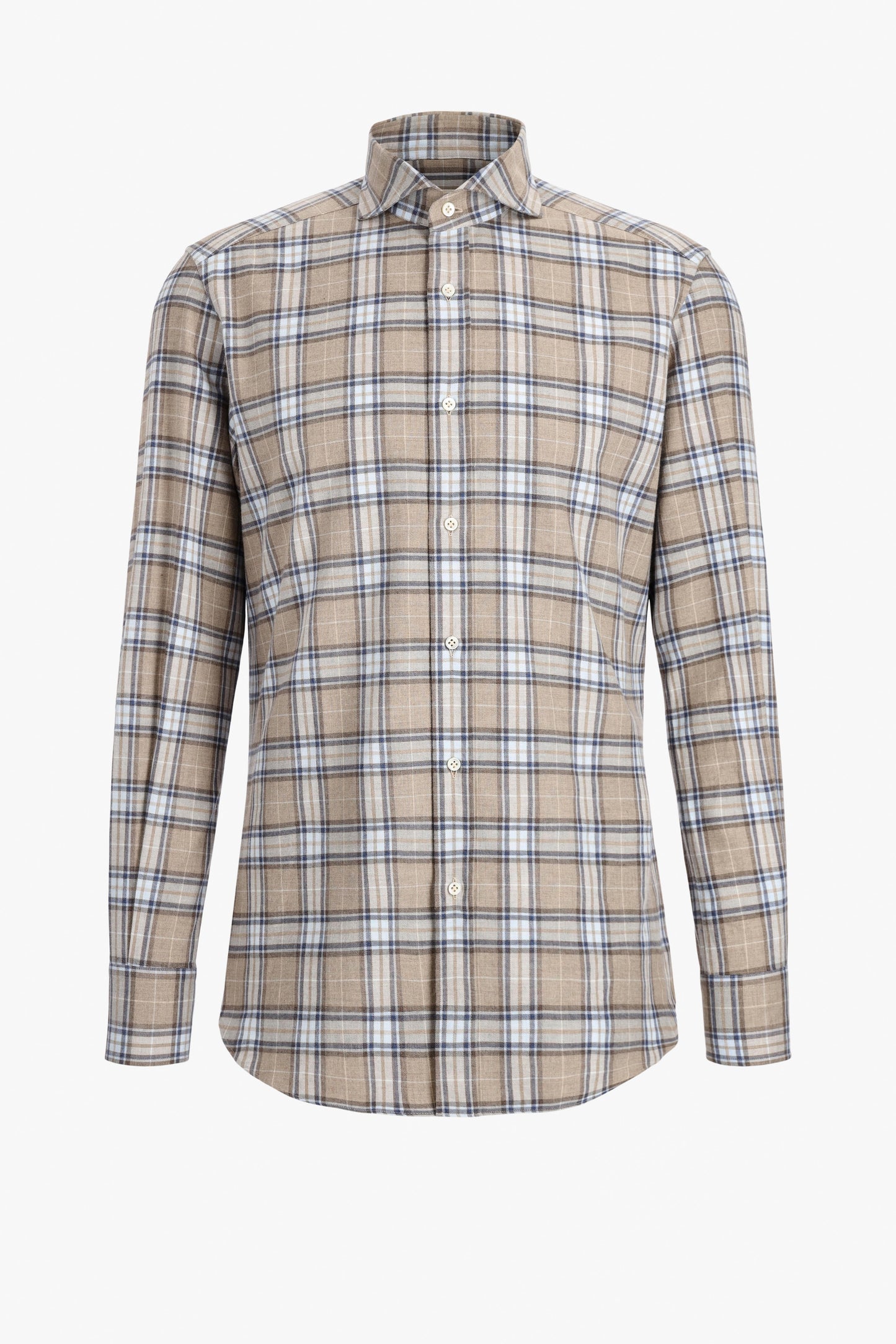 James Shirt in Brown Checked, Ladneri Men - Anita Hass