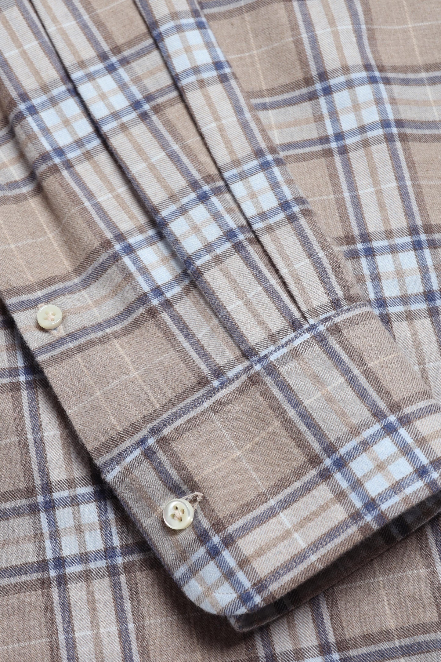 James Shirt in Brown Checked, Ladneri Men - Anita Hass
