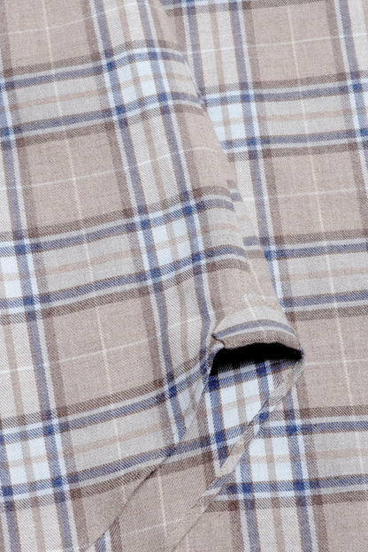 James Shirt in Brown Checked, Ladneri Men - Anita Hass