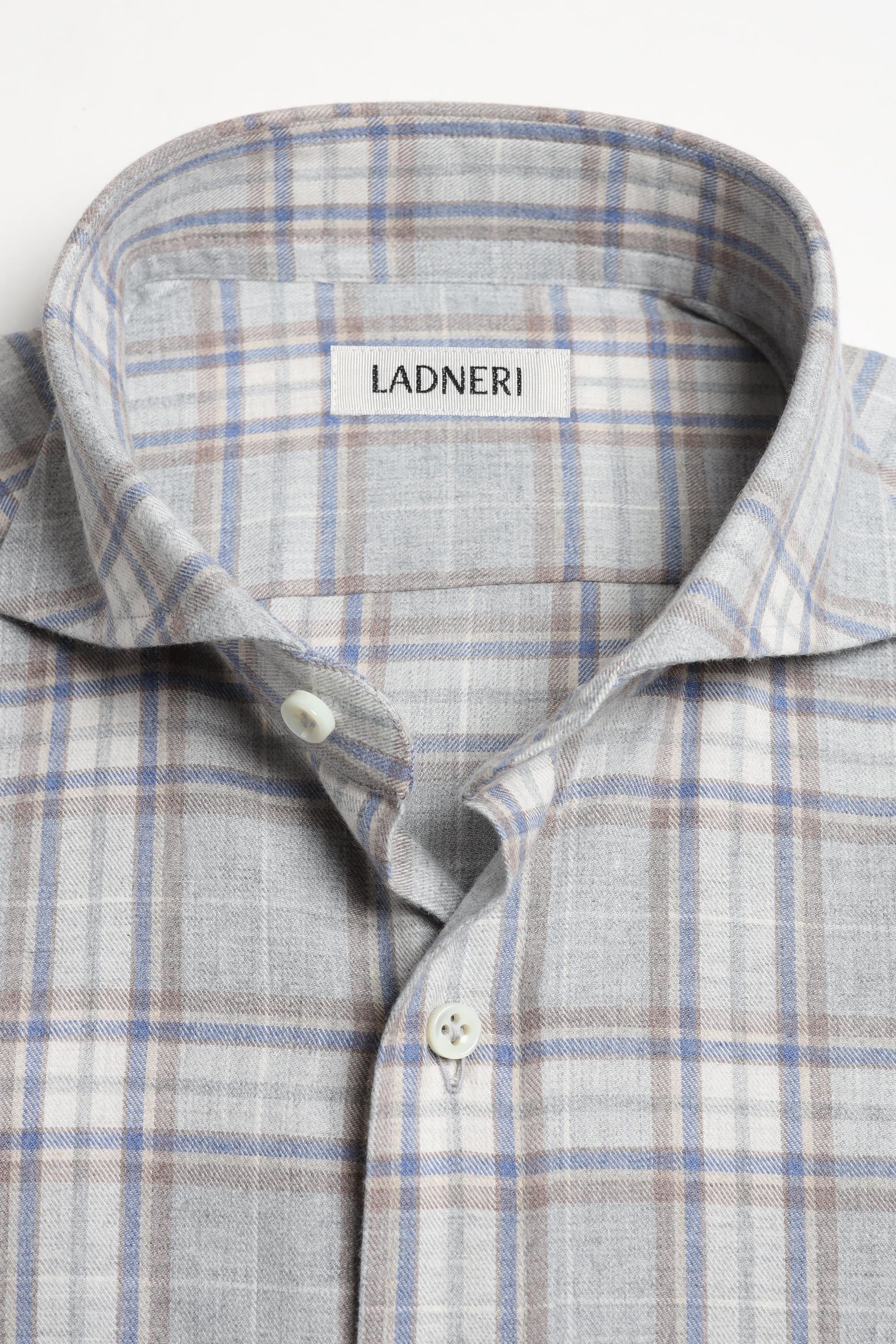 James Shirt in Gray Checked, Ladneri Men - Anita Hass