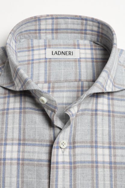 James Shirt in Gray Checked, Ladneri Men - Anita Hass