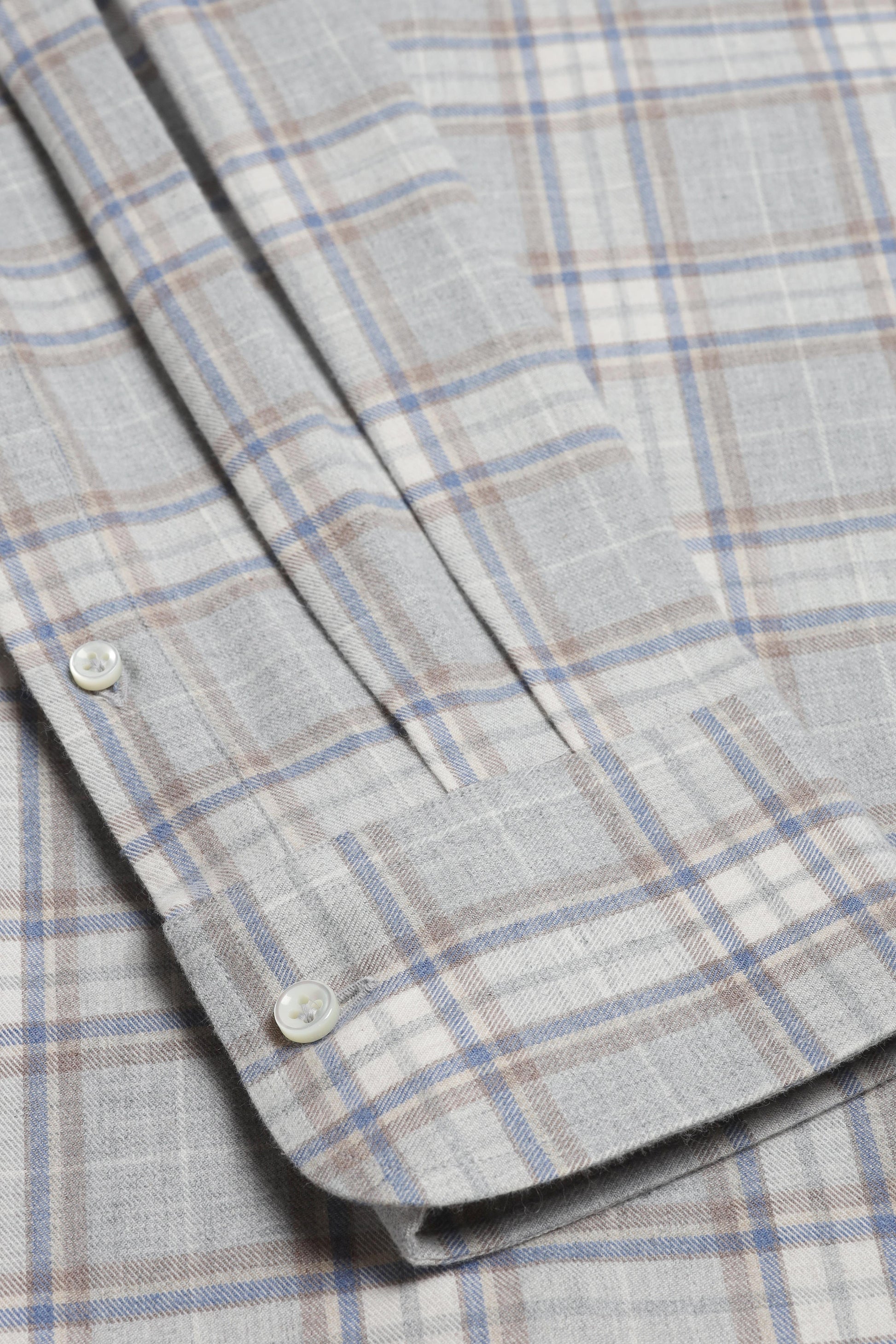 James Shirt in Gray Checked, Ladneri Men - Anita Hass