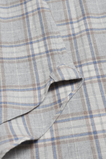 James Shirt in Gray Checked, Ladneri Men - Anita Hass