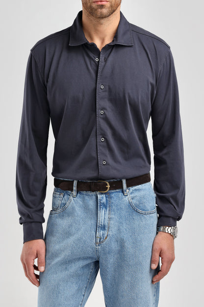 Hemd Luca in Navy Ladneri Men