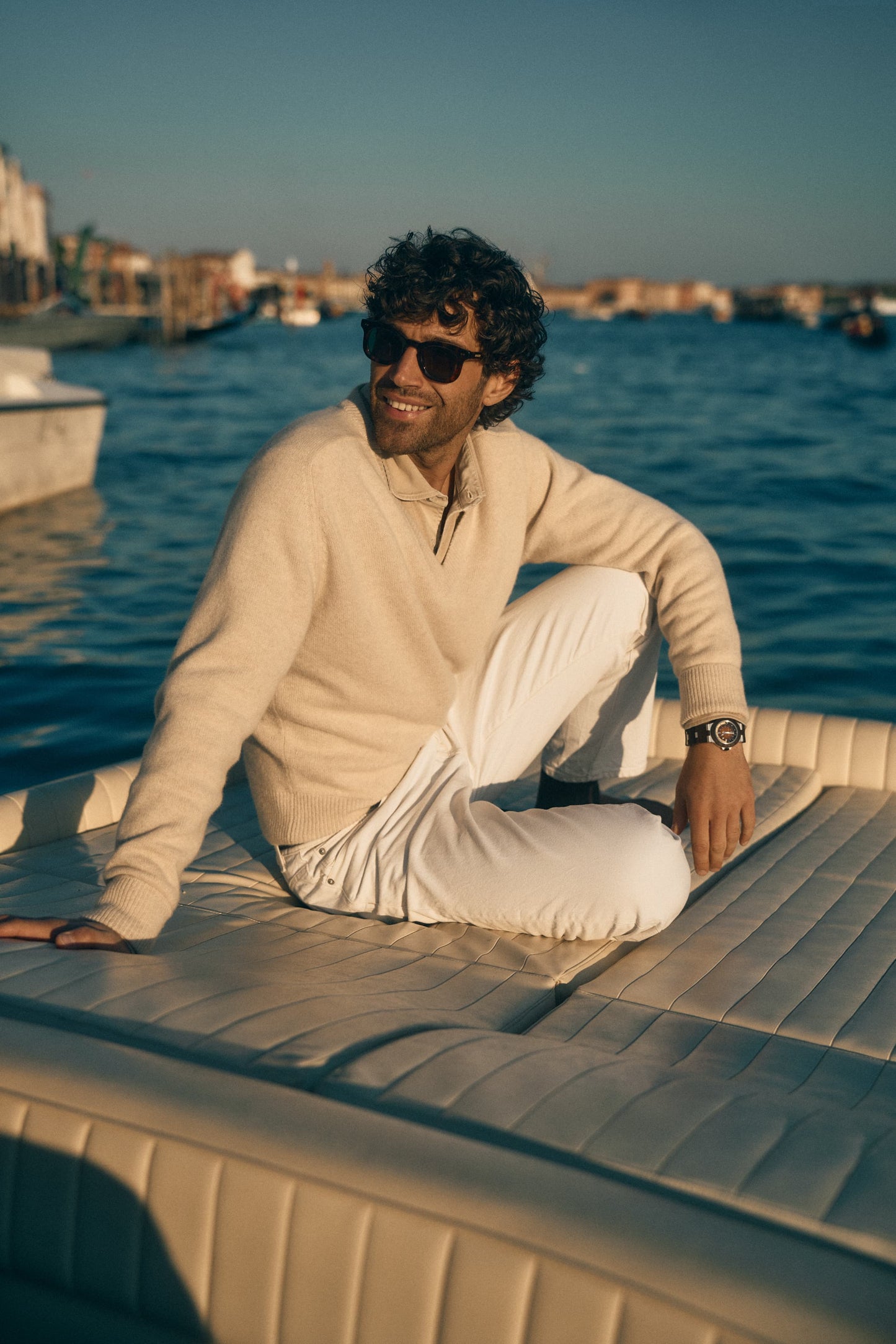 B. J. Jeans in Ecru by Ladneri Men - Anita Hass