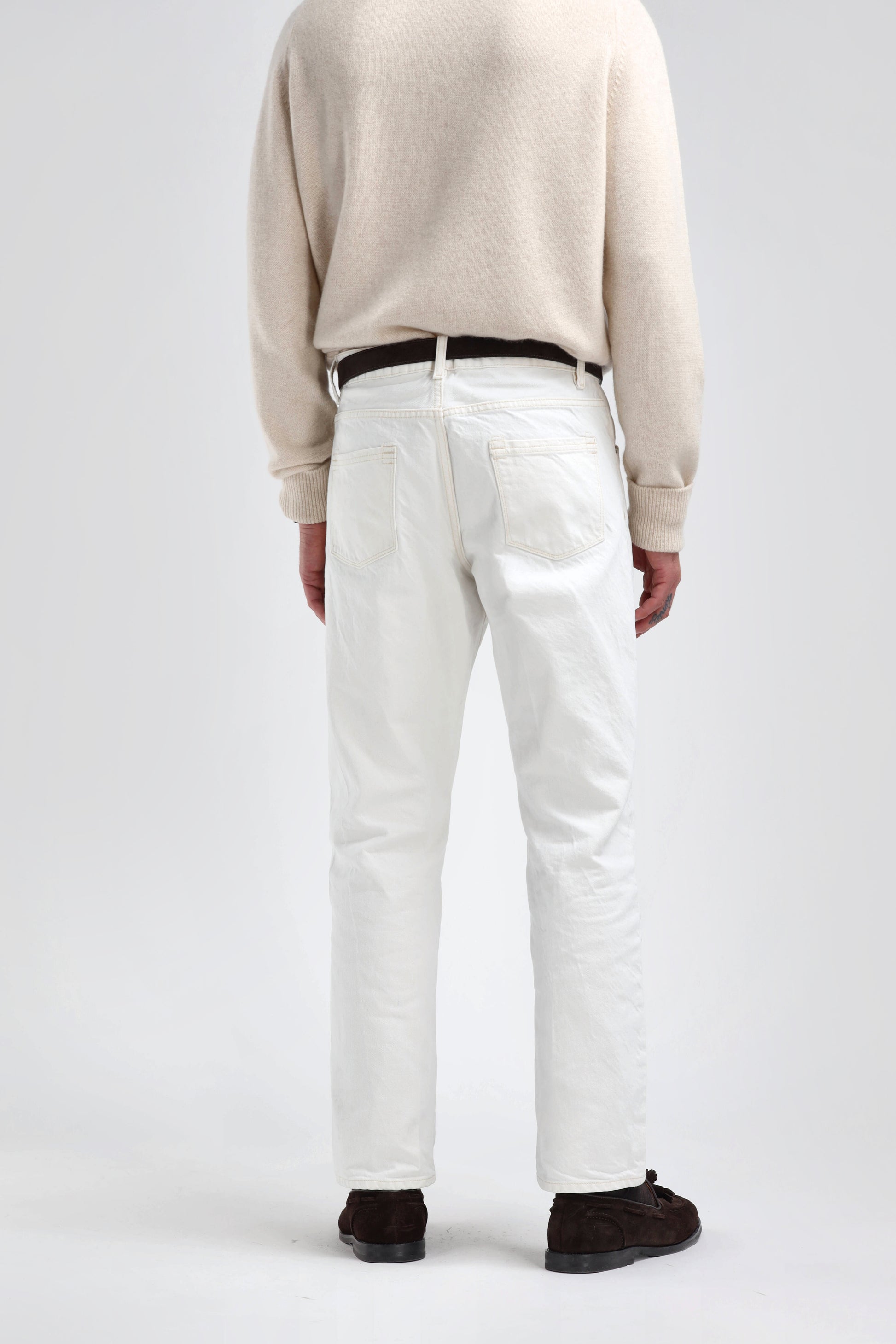 B. J. Jeans in Ecru by Ladneri Men - Anita Hass