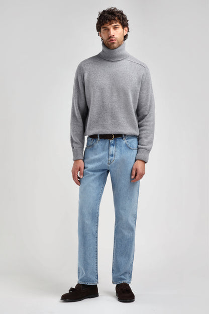 Frankie Sweater in Mid Grey Melange, Ladneri Men - Anita Hass