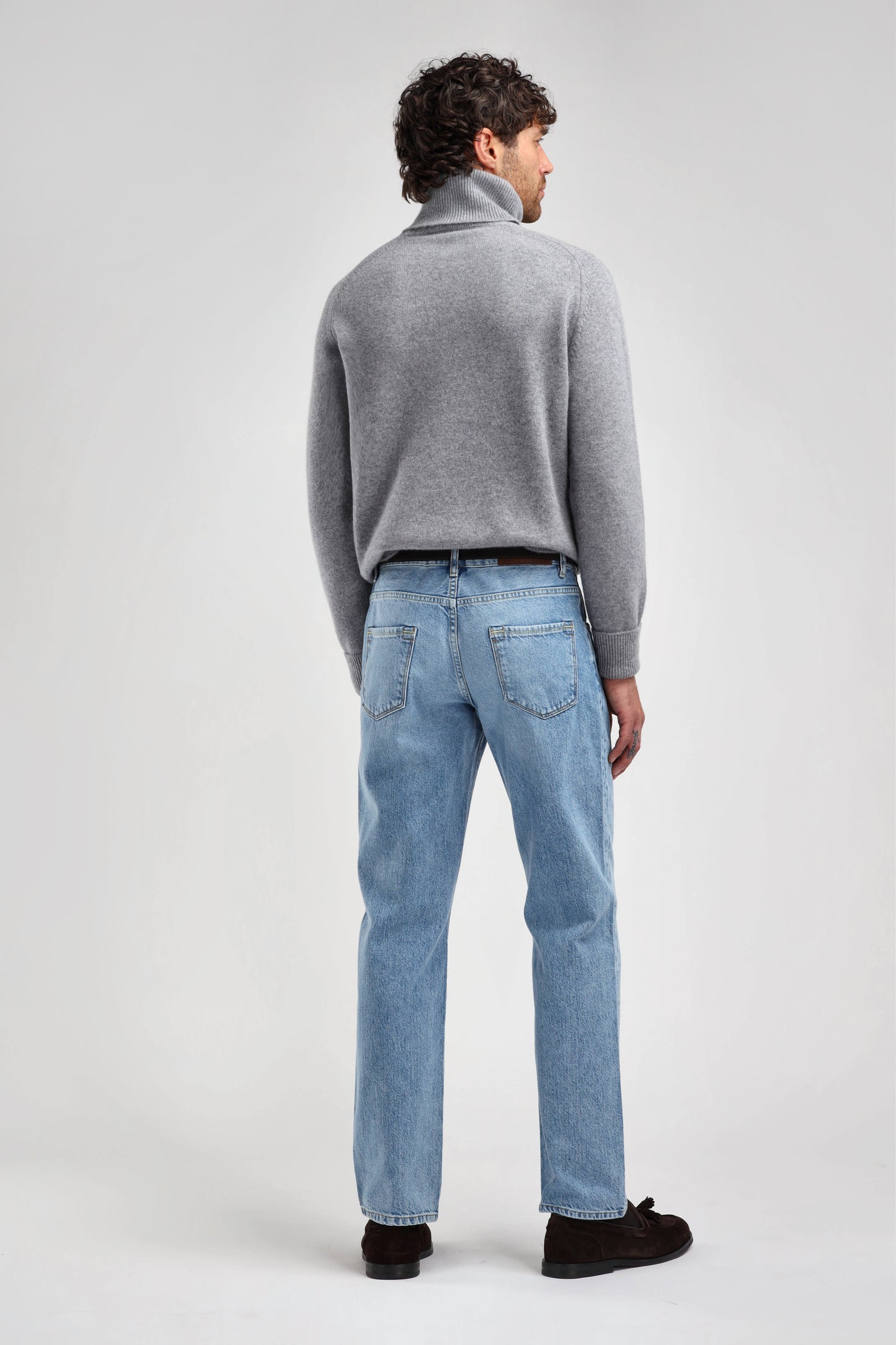 Frankie Sweater in Mid Grey Melange, Ladneri Men - Anita Hass