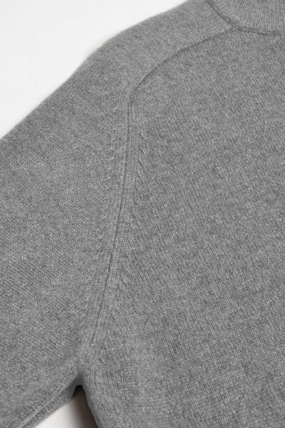 Frankie Sweater in Mid Grey Melange, Ladneri Men - Anita Hass