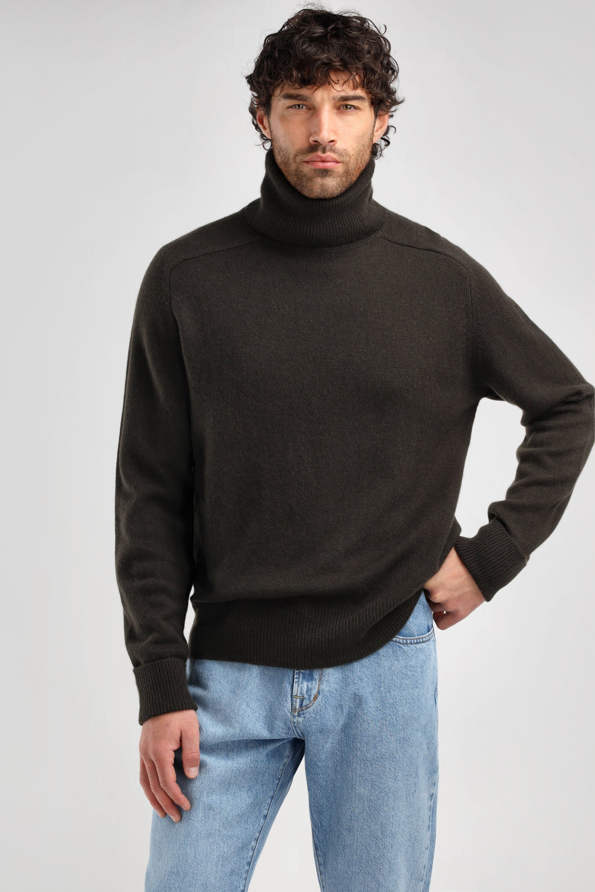 Frankie Sweater in Olive, Ladneri Men - Anita Hass