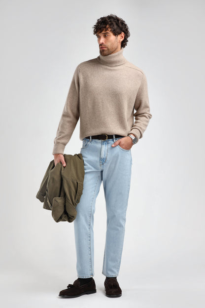 Frankie Sweater in Taupe Melange, Ladneri Men - Anita Hass