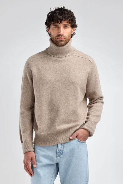 Frankie Sweater in Taupe Melange, Ladneri Men - Anita Hass