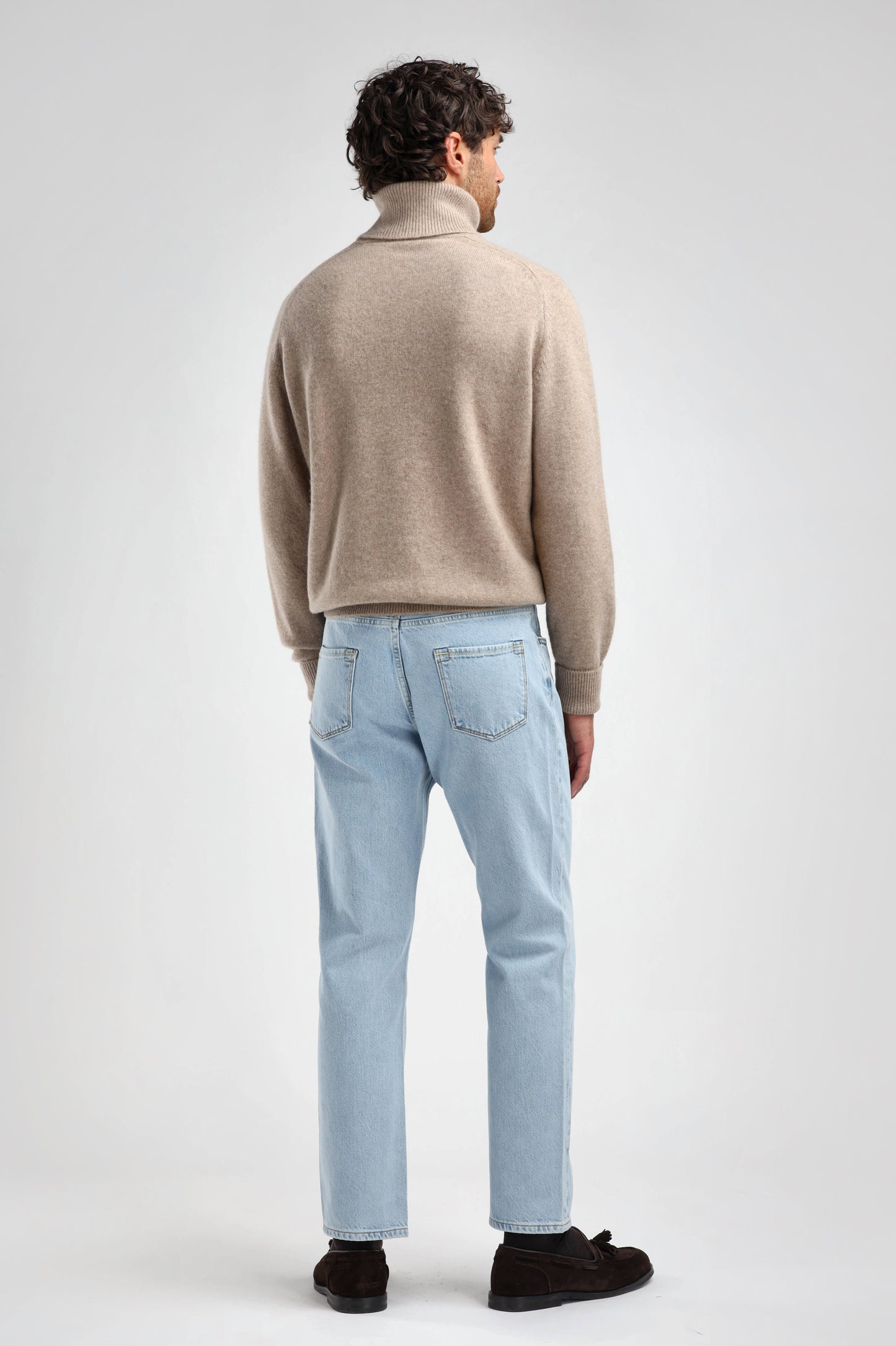 Frankie Sweater in Taupe Melange, Ladneri Men - Anita Hass