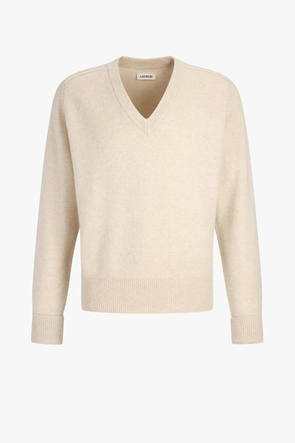Joey Sweater in Cream Melange by Ladneri Men - Anita Hass