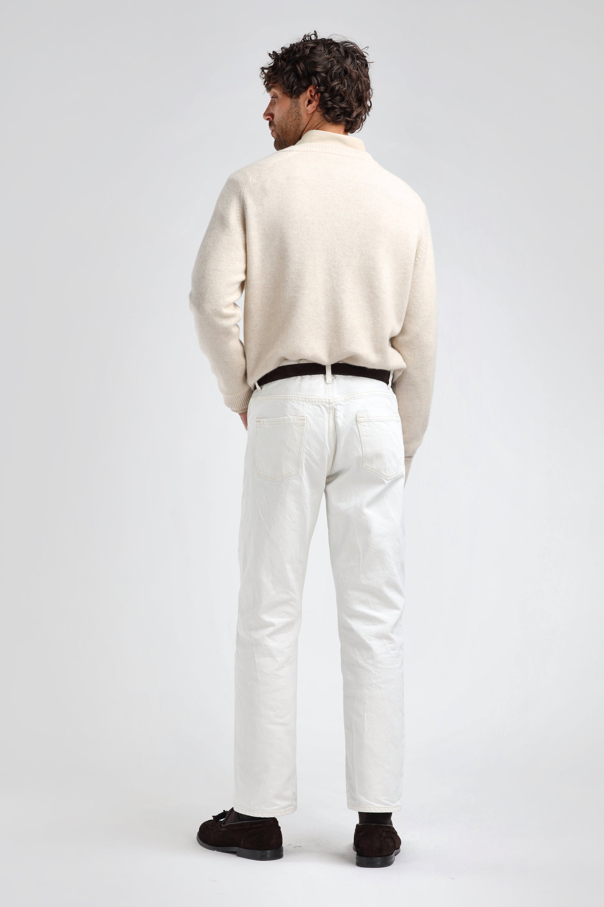 Joey Sweater in Cream Melange by Ladneri Men - Anita Hass