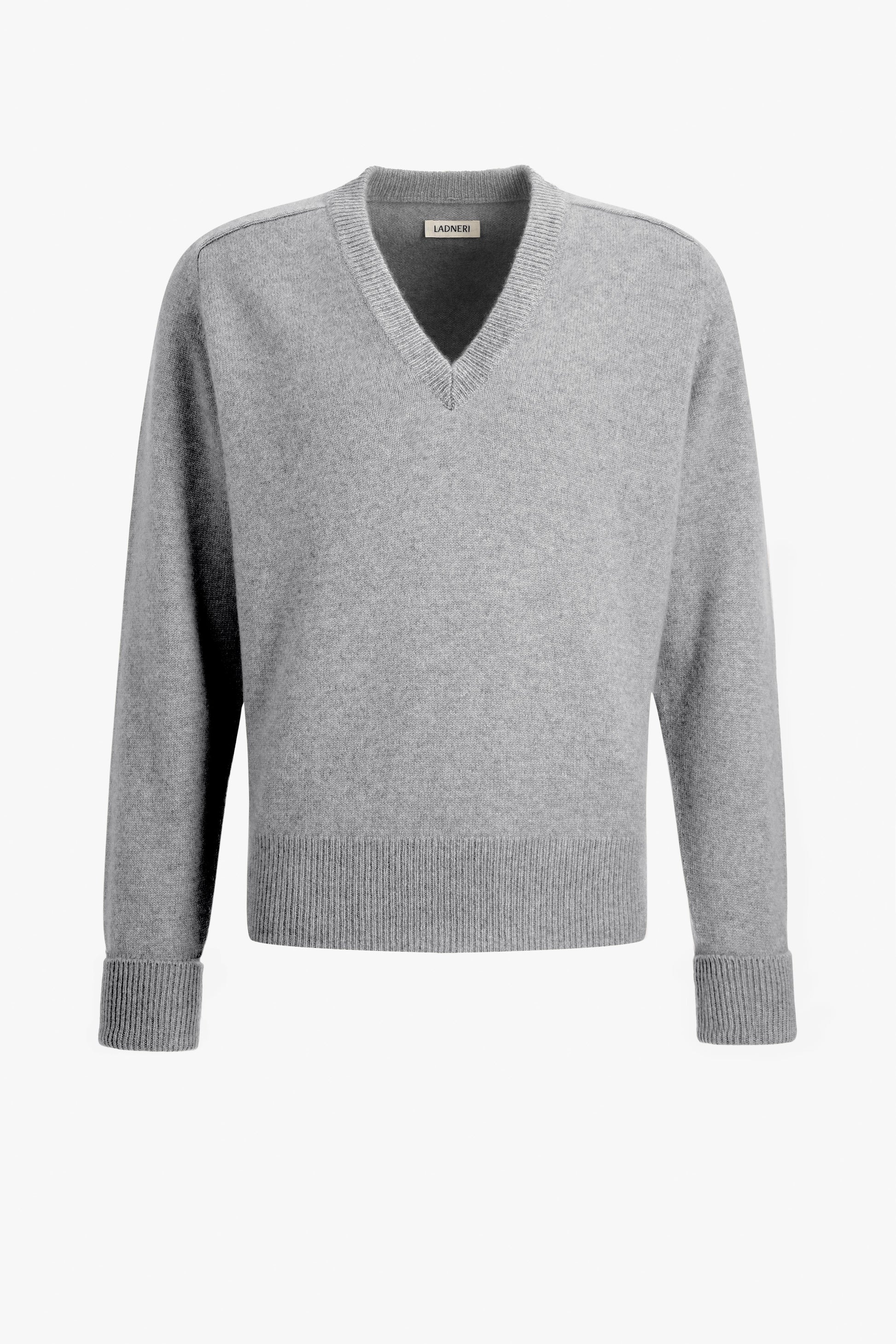 Pullover Joey in Mid Grey Melange Ladneri Men