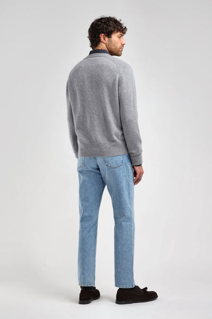 Pullover Joey in Mid Grey Melange Ladneri Men