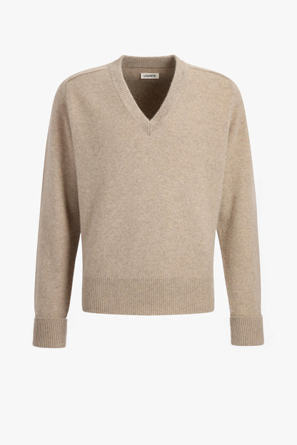 Joey Sweater in Taupe Melange, Ladneri Men - Anita Hass