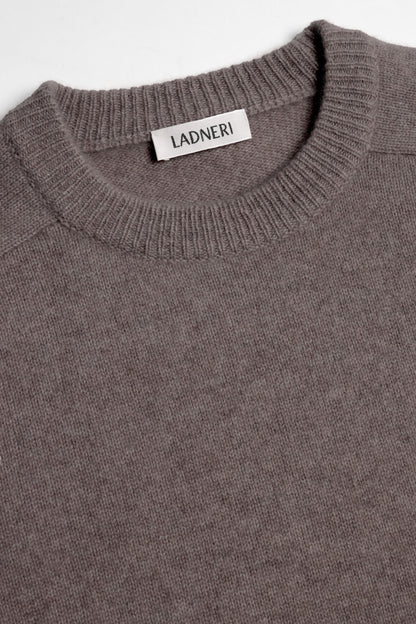 Vincent Sweater in Dark Brown Melange, Ladneri Men - Anita Hass
