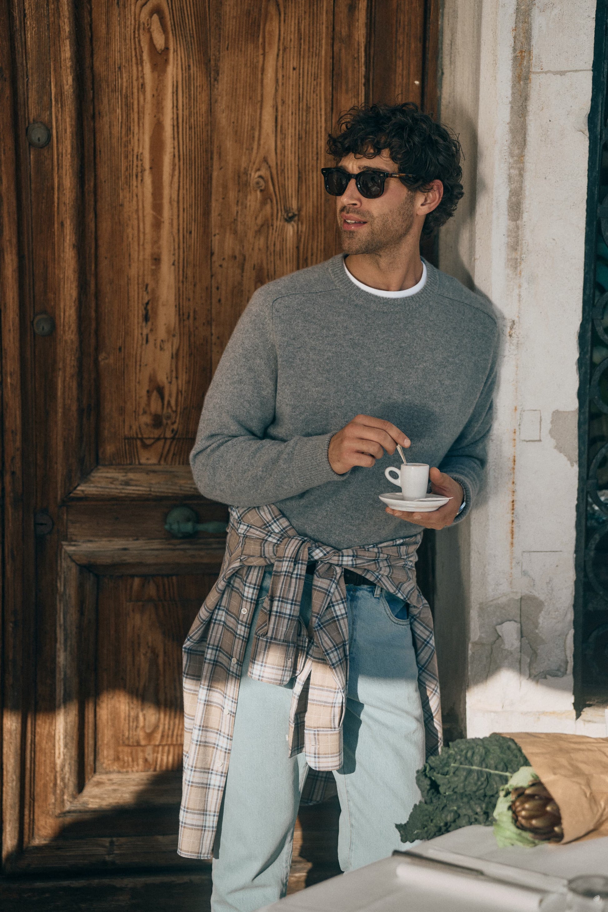 Maglione Vincent in grigio medio melange Ladneri Men - Anita Hass